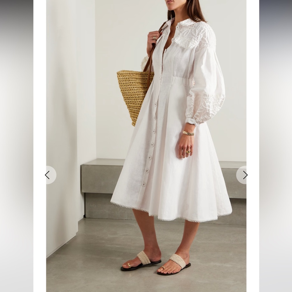 NTW Charo Ruiz White Dubya Dress